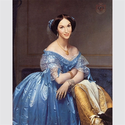 Personalized Princess in Blue Masterpiece from Photo - myDaVinci